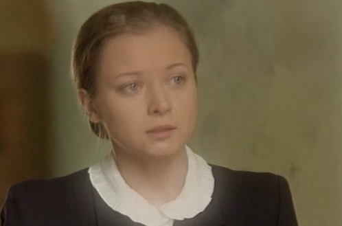 Елена Коробейникова во время съемок