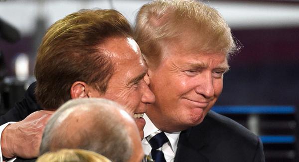 На фото: Арнольд Шварценеггер и Дональд Трамп
